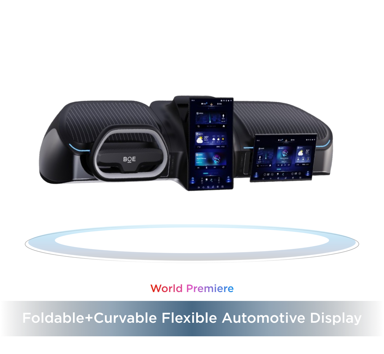 Foldable+Curvable FlexibleAutomotive Display-3